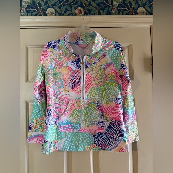 Lilly Pulitzer Popover half zip sweater sweatshirt small - Picture 1 of 2